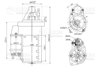 Купить Стартер ГАЗ 3110 "Волга", 2217 "Соболь", 2705, 3302 "Газель" (ЗМЗ 405, 406, редукторный) АТЭК