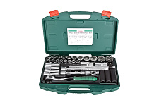 Набор торц головок 1/2",34 шт. (4 634) HANS