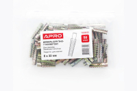 Дюбель для пено- и газобетона  6*32 цинк жёлтый (ящ. 2500 шт.) APRO