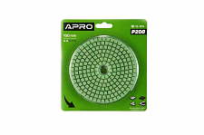 Круг алмазный шлифовальный на липучке 100мм Р1500 APRO