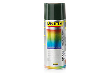 Эмаль акриловая универсальная RAL 6005 Темно-зеленый гл. 400мл UNIFIX