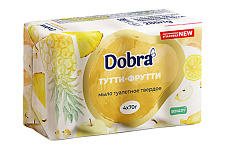 Мыло туалетное твёрдое косметическое 4*70г экопак Dobra Тутти фрутти 