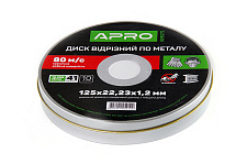 Диск отрезной металла в кейсе 125х1.2х22.2мм (10шт в кейсе) APRO