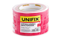 Лента клейкая двухсторонняя на вспененной основе 15мм*5м белая UNIFIX