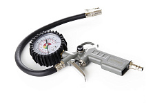 Пистолет для подкачки колес пневматический с манометром 85-200л/мин, 12бар APRO