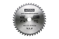 Диск пильный по дереву 250х32(30)х40Т APRO