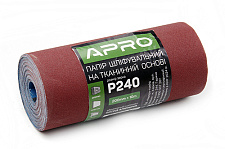 Бумага шлифовальная P180 рулон 200мм*10м (тканевая основа) APRO