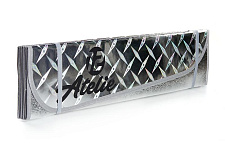 Шторка солнцезащитная 150х80см серебристая с узором 12 Atelie