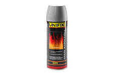 Эмаль жаропрочная Серебро премиум 400мл UNIFIX