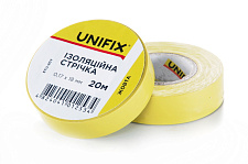 Изоляционная лента желтая 0.17х18мм 20м (пачка, кратно 10шт) UNIFIX