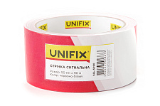 Сигнальная лента 50мм*90м красно-белая UNIFIX