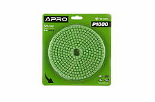 Круг алмазный шлифовальный на липучке 125мм Р1500 APRO