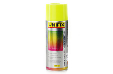 Эмаль акриловая флуоресцентная RAL 1026 Желтый 400мл UNIFIX