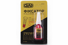 Фиксатор резьбы для неразборных соединений, красный 10г СИЛА