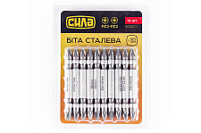 Бита 2-х сторонняя РZ2-РZ2*65мм (10шт/уп) СИЛА