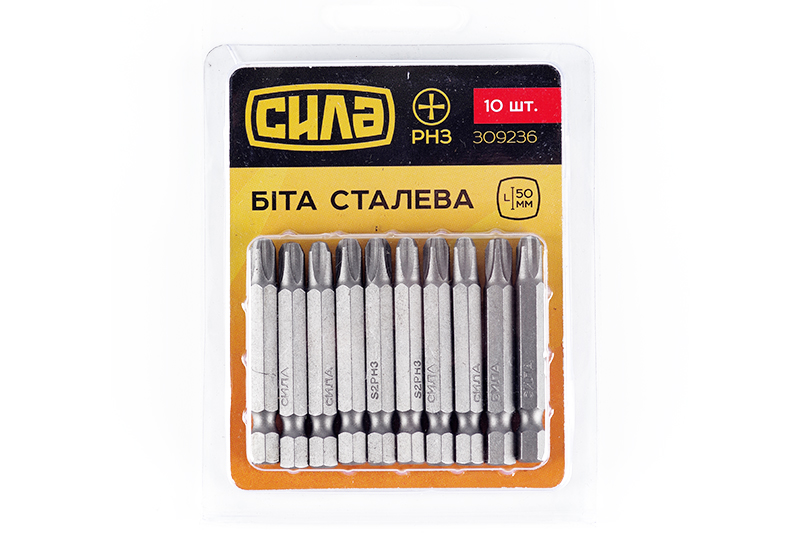 Біта РН3*50мм (10шт/уп) СИЛА Бита РН3*50мм (10шт/уп) СИЛА