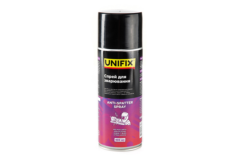 Спрей проти бризк зварювання 400мл UNIFIX Спрей против брызг сварки 400мл UNIFIX