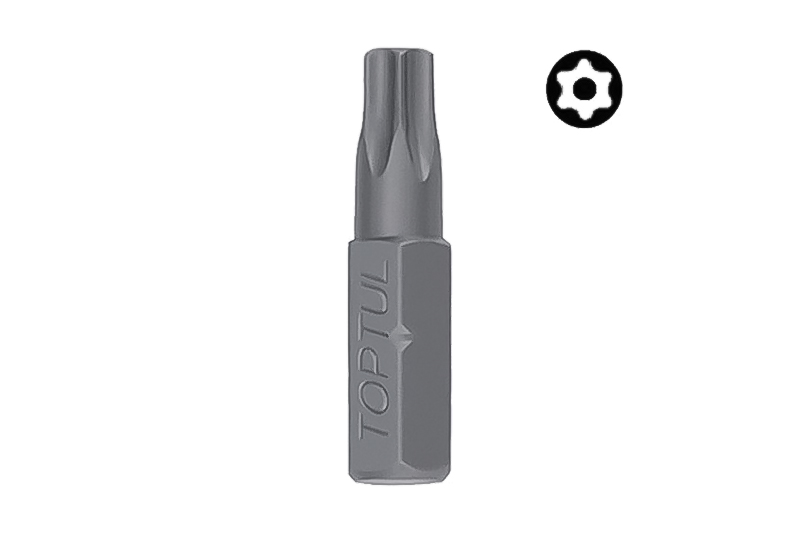 Бита TORX с отверстием TOPTUL 5/16" 30мм T27 FSGA1027 Бита TORX с отверстием TOPTUL 5/16" 30мм T27 FSGA1027