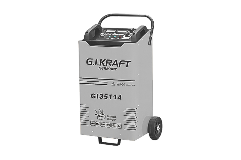 Пуско-зарядний пристрій 12/24V, 1800A, 380V G.I.KRAFT GI35114 Пуско-зарядное устройство 12/24V, 1800A, 380V G.I.KRAFT GI35114