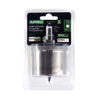 Набір коронок по дереву і гіпсокартону 9 предметів, глибина 43мм (26/32/36/45/50/56/63) APRO Набор коронок по дереву и гипсокартону 9 предметов, глубина 43мм (26/32/36/45/50/56/63) APRO