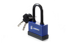 Придбати Замок навісний обгумований (вологостійкий) довга дужка 62x46x22мм дисковий (фінський) ключ AURORA Замок навесной обрезиненный (влагостойкий) длинная дужка 62x46x22мм дисковый (финский) ключ AURORA