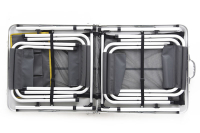 Пікніковий набір Premium на 4 людини (стіл-чемодан з додатковою полицею + 4 стільця) 120*60*70см СИЛА Пикниковый набор Premium на 4 человека (стол-чемодан с доп.полкой + 4 стула) 120*60*70см СИЛА