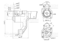 Кришка передня стартеру ГАЗ 24, 2410, 2410 (ЗМЗ 402) АТЕК Купить Крышка передняя стартера ГАЗ 24, 2410, 2410 (ЗМЗ 402) АТЭК