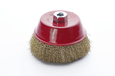 Придбати Щітка чаша латунна дріт 125мм (КШМ) APRO Щётка чаша латуневая проволока 125мм (УШМ) APRO