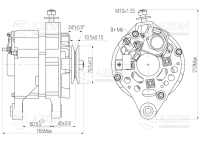 Генератор ВАЗ 2104, 2105, 2107, 2108, 2109, 21099, 2110 (карб.), 2121 "Нива" (73А) АТЕК Генератор ВАЗ 2104, 2105, 2107, 2108, 2109, 21099, 2110 (карб.), 2121 "Нива" (73А) АТЭК