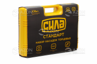 Набір насадок CrV 1/4, 1/2 (108шт) Стандарт СИЛА Набор насадок CrV 1/4, 1/2 (108шт) Стандарт СИЛА