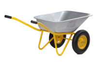 Тачка садово-будівельна двоколісна 85л, 200кг, колеса пневмо 4х8'' СИЛА Тачка садово-строительная двухколесная 85л, 200кг, колеса пневмо 4х8'' СИЛА