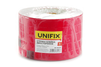 Стрічка клейка двостороння на вспіненій основі 19мм*10м біла UNIFIX Лента клейкая двухсторонняя на вспененной основе 19мм*10м белая UNIFIX