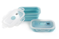 Ланчбокс складаний з кришкою-засувкою блакитний 540мл СИЛА Ланчбокс складной с крышкой-защелкой голубой 540мл СИЛА