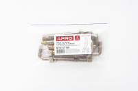 Анкер з кожухом і гайкою з L-гаком М10/12*100 цинк жовтий (пач 5шт) APRO Анкер с кожухом и гайкой с L-крюком М10/12*100 цинк жёлтый (пач 5шт) APRO