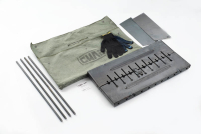 Мангал розкладний (кейс) товщина 2мм на 10 шампурів з чохлом і рукавичками СИЛА Мангал раскладной (кейс) толщина 2мм на 10 шампуров с чехлом и перчатками СИЛА