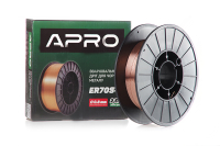 Зварювальний дріт ER70S-6 0,8мм 2,5кг п.б. APRO Сварочная проволока ER70S-6 0,8мм 2,5кг п.б. APRO