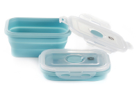 Ланчбокс складаний з кришкою-засувкою блакитний 540мл СИЛА Ланчбокс складной с крышкой-защелкой голубой 540мл СИЛА