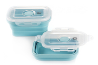 Ланчбокс складаний з кришкою-засувкою блакитний 540мл СИЛА Ланчбокс складной с крышкой-защелкой голубой 540мл СИЛА