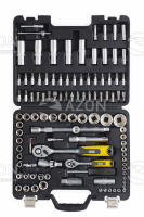 Набор насадок торцевых с трещоткой CrV 1/4, 1/2 (108 шт.) СИЛА Набор насадок торцевых с трещоткой CrV 1/4, 1/2 (108 шт.) СИЛА