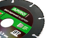 Диск відрізний по дереву з вольфрамовою крихтою 125х1.3х22.2мм APRO Диск отрезной по дереву с вольфрамовой крошкой 125х1.3х22.2мм APRO