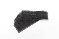 Сітка абразивна APRO P220 105*280мм електрокорунд (10шт) Сетка абразивная APRO P220 105*280мм электрокорунд (10шт)