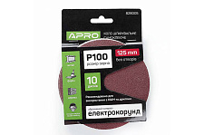 Придбати Круг шліфувальний без отворів (на липучці) Ø125мм P100 (10шт) APRO Круг шлифовальный без отверстий (на липучке) Ø125мм P100 (10шт) APRO