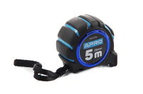 Рулетка обгумована з магнітом та автостопом, подвійний зачіп 5 м х 25 мм APRO Рулетка магнитная обрезиненная автостоп, двойной зацеп 5мх25мм APRO