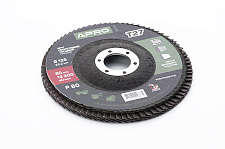 Придбати Коло пелюстково-торцеве Р80 пряме 125мм (Т27) (КПТ) APRO Круг лепестково-торцевой Р80 прямой 125мм (Т27) (КЛТ) APRO