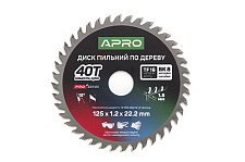 Придбати Диск пильний по дереву 125х22.2мм 40Т APRO PRO Диск пильный по дереву 125х22.2мм 40Т APRO PRO