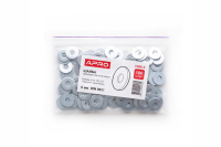 Шайба плоска 10мм DIN 125 цинк білий (ящ 4600шт) APRO Шайба плоская 10мм DIN 125 цинк белый (ящ 4600шт) APRO