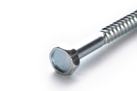 Шуруп до дерева із шестигранною головкою 10*160 DIN 571 цинк білий (ящ 200шт) APRO Шуруп для дерева с шестигранной головкой 10*160 DIN 571 цинк белый (ящ 200шт) APRO