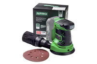Орбітальна шліфувальна машина акумуляторна APRO OS-20, 125, без АКБ Орбитальная шлифовальная машина аккумуляторная APRO OS-20, 125, без АКБ