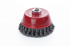 Придбати Щітка чаша сталеві витки 85мм (КШМ) APRO Щётка чаша стальные витки 85мм (УШМ) APRO