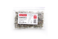 Саморіз універсальний 3,5*50 з потайною голівкою цинк жовтий (ящ. 3000 шт.) APRO Саморез универсальный 3,5* 50 с потайной головкой цинк жёлтый (ящ. 3000 шт.) APRO